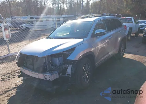 2018 Toyota Highlander Xle from USA, damaged, VIN 5TDJZRFHXJS861163